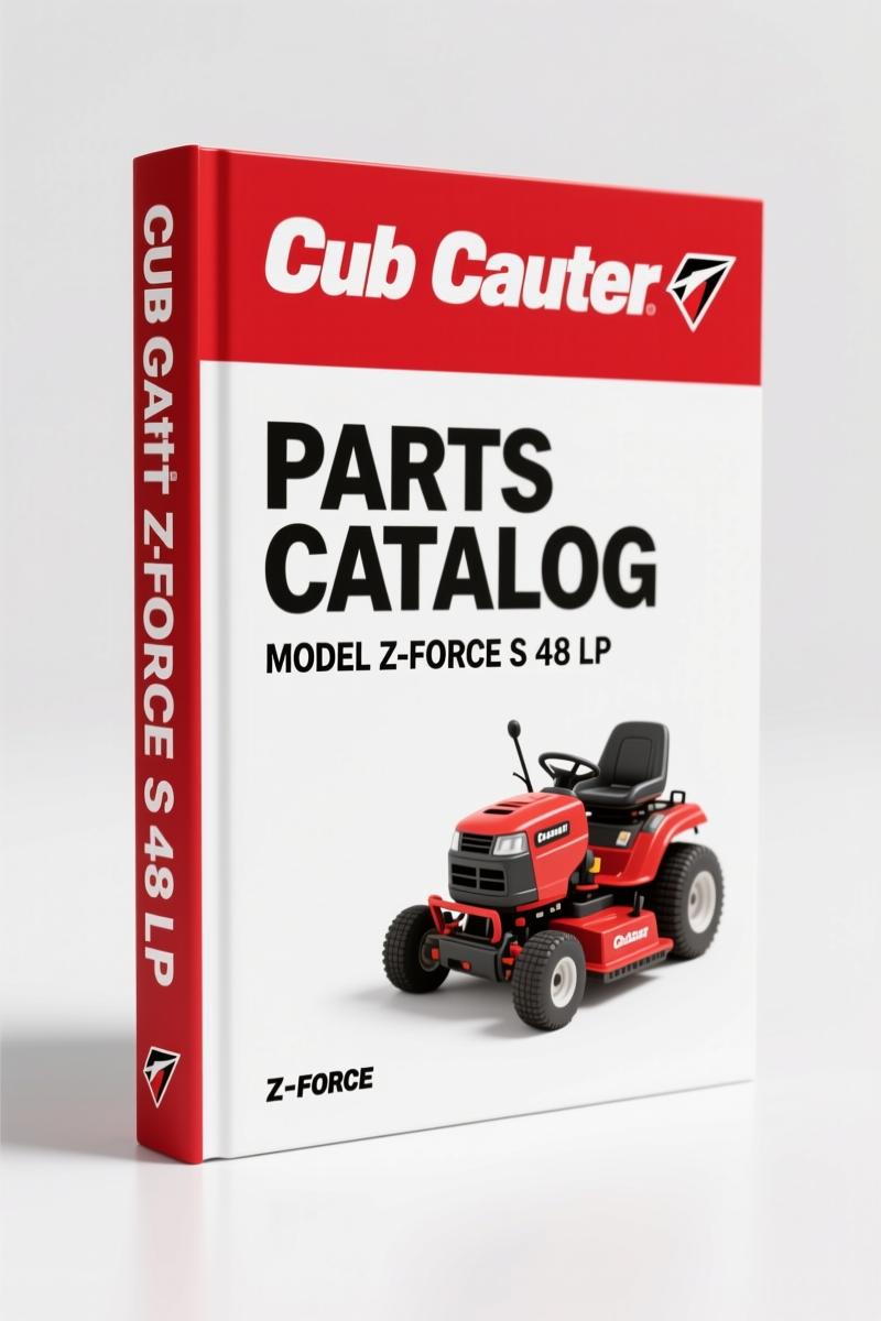 Cub Cadet Z-Force S 48 LP Parts Catalog – OEM Deck & Drive System Diagrams