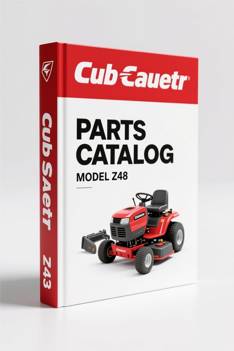 Cub Cadet Z48 1999 Parts Catalog – 39 Pages of OEM Part Numbers