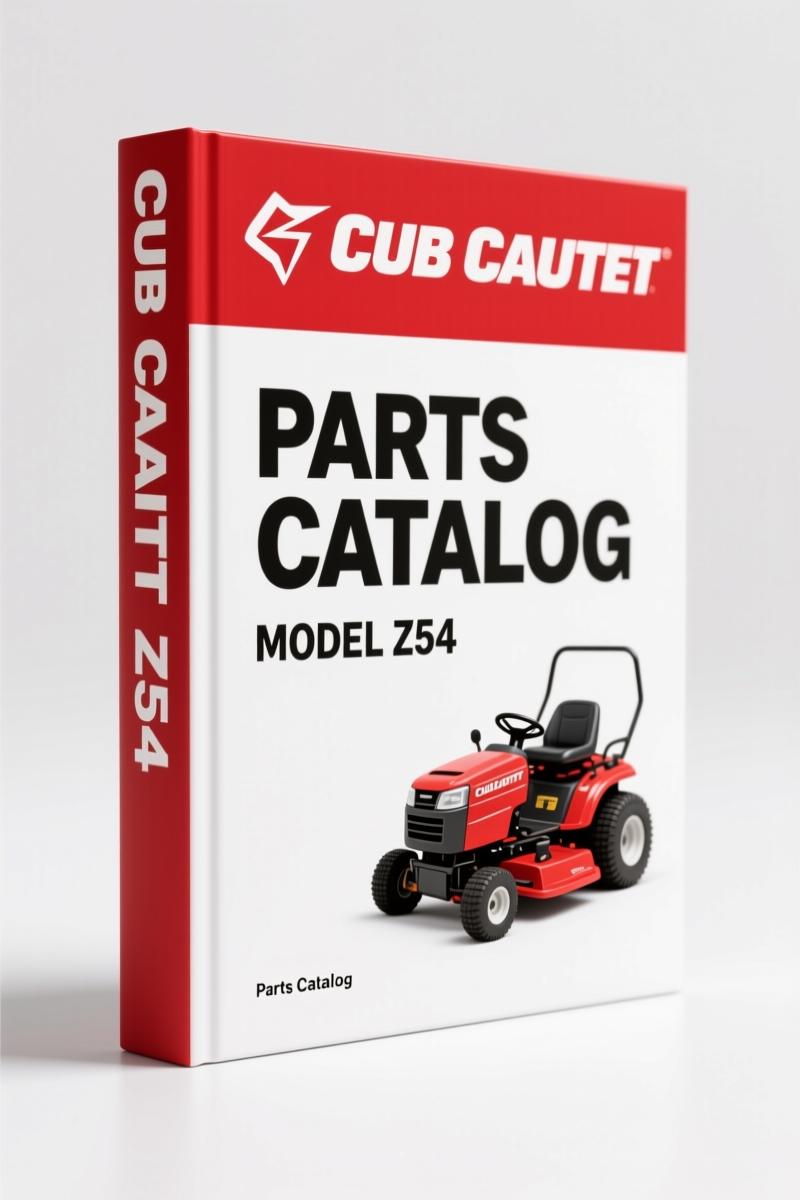 Cub Cadet Z54 1999 Parts Catalog – OEM Exploded Views & Part Numbers