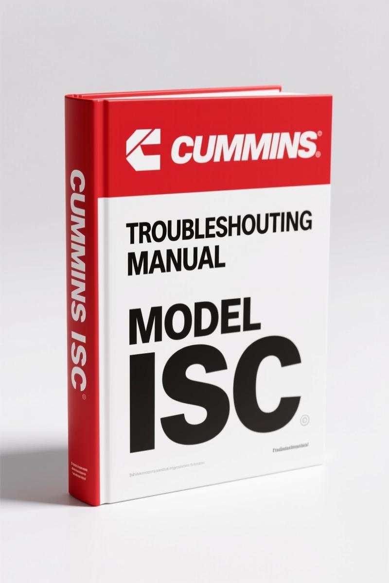 Cummins ISLe3 troubleshooting manual cover – 698-page OEM diagnostic book for ISC, ISL, QSC8.3 engines