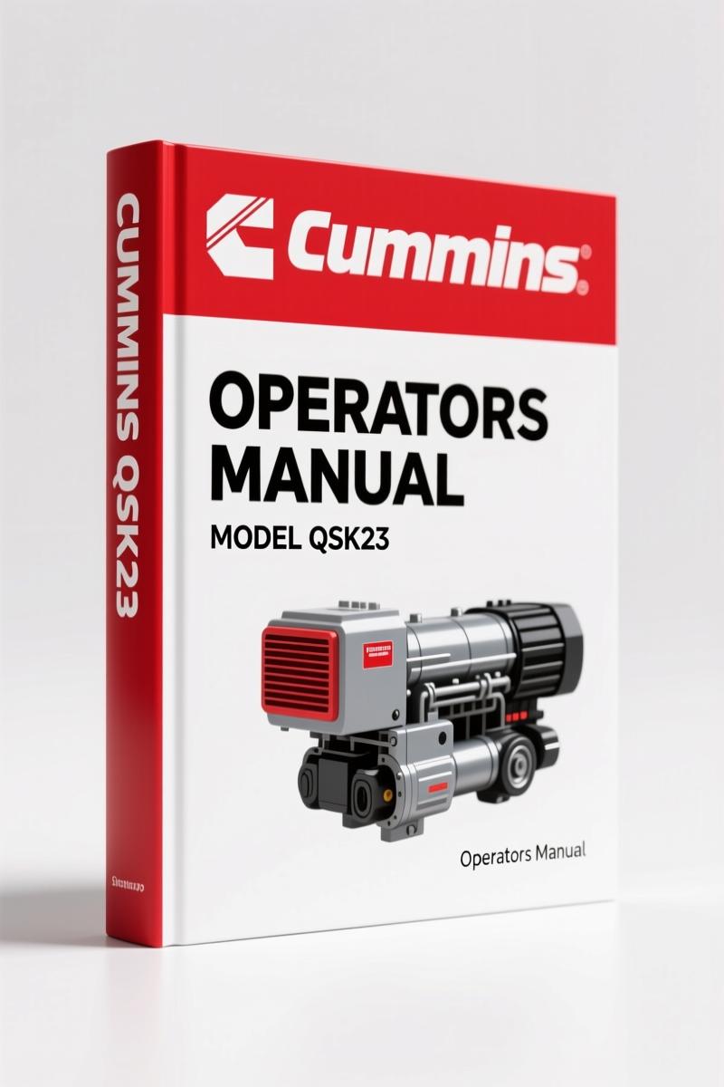 Cummins QSK23 2003 Operators Manual – 252 Pages of Factory Specs