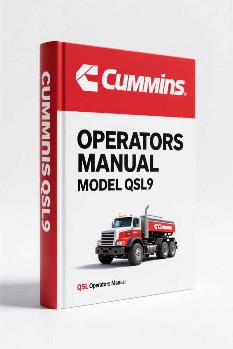 Cummins QSL9, QSC8.3 2004 Operators Manual – Factory Specs