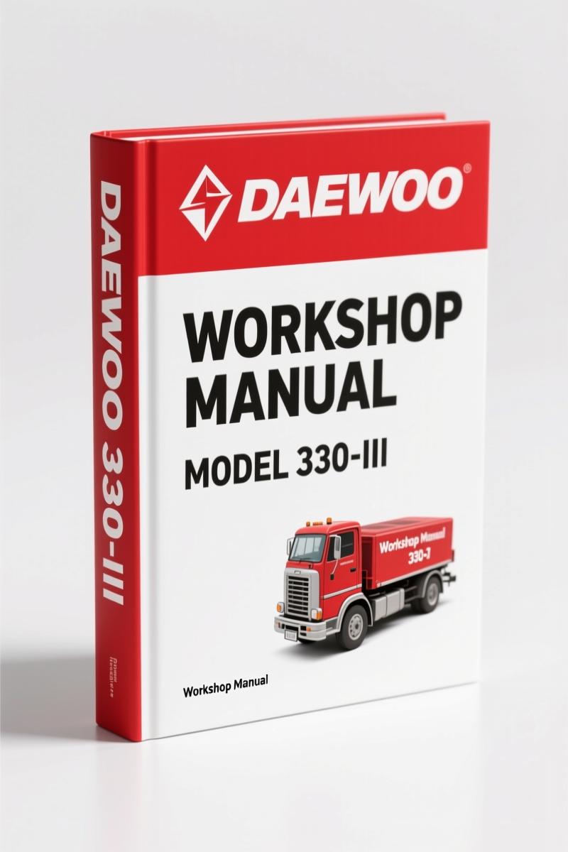 Daewoo 330-III Workshop Manual – 344 Pages | OEM Specs