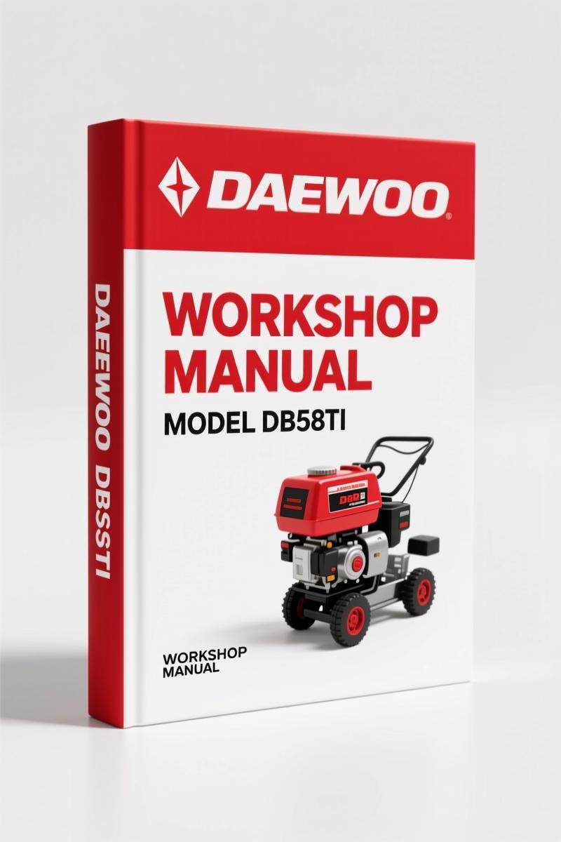 Daewoo DB58, DB58T, DB58TI Workshop Manual – 126 Pages OEM Spec