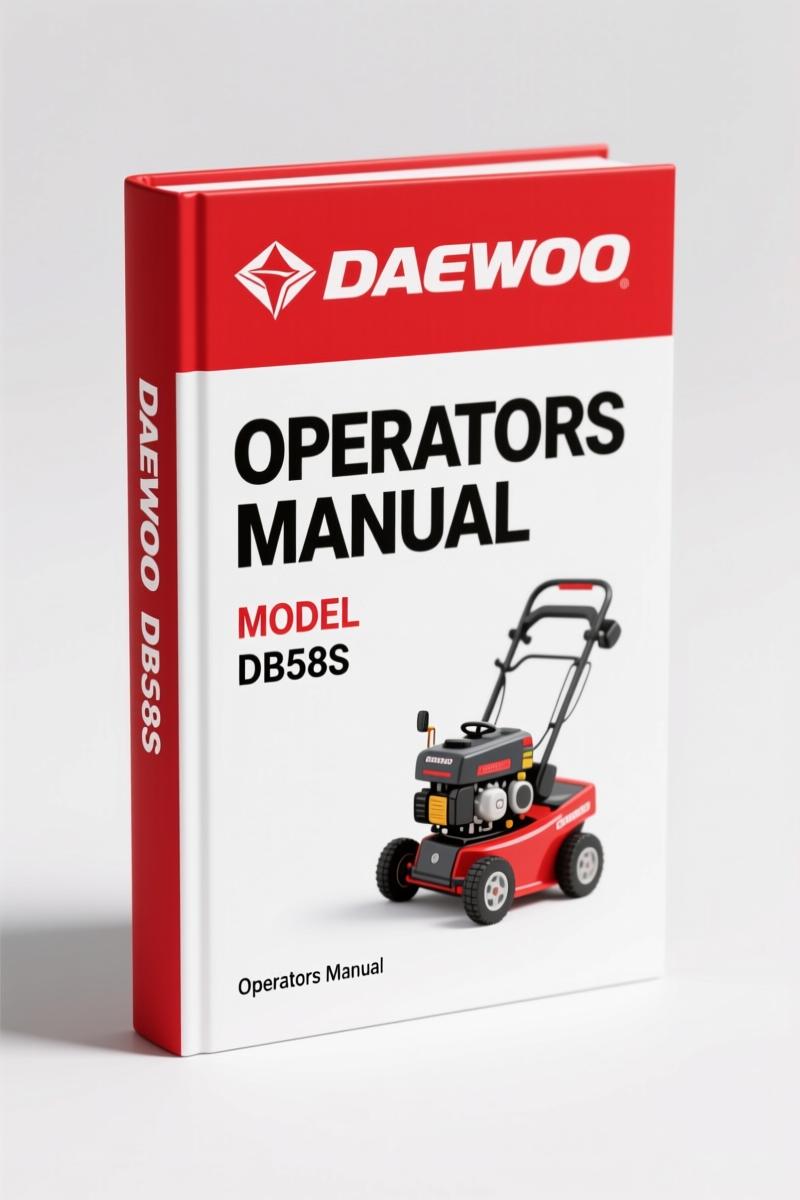 Daewoo DB58, DB58T, DB58TI, DB58S, DB58TIS 2003 Operators Manual – OEM Specs