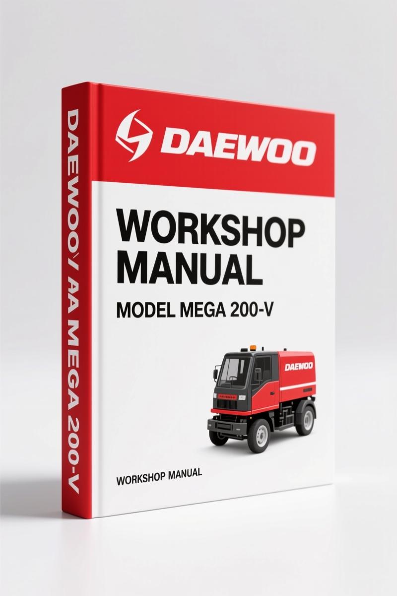 Daewoo Mega 200-V Workshop Manual – Factory OEM Specs for Wheel Loader