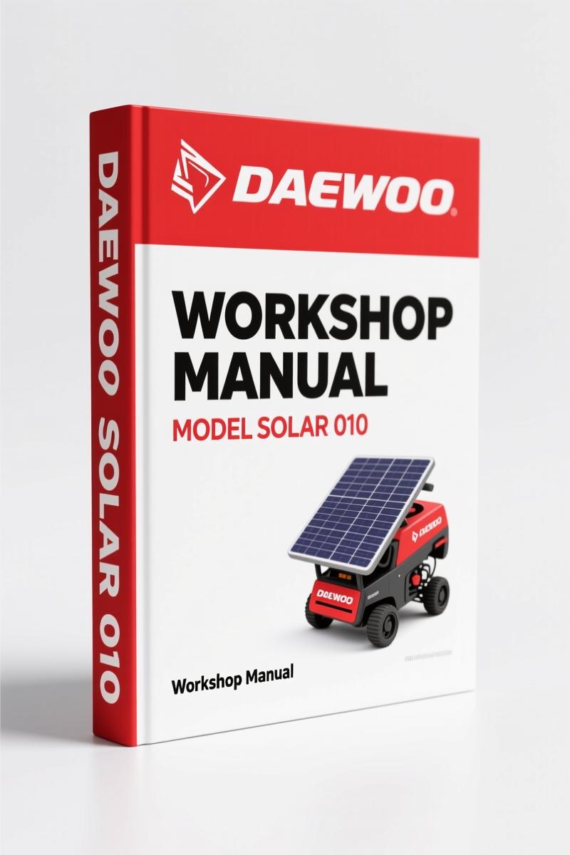 Daewoo SOLAR 010 1997 Workshop Manual – 268 Pages OEM Factory Spec