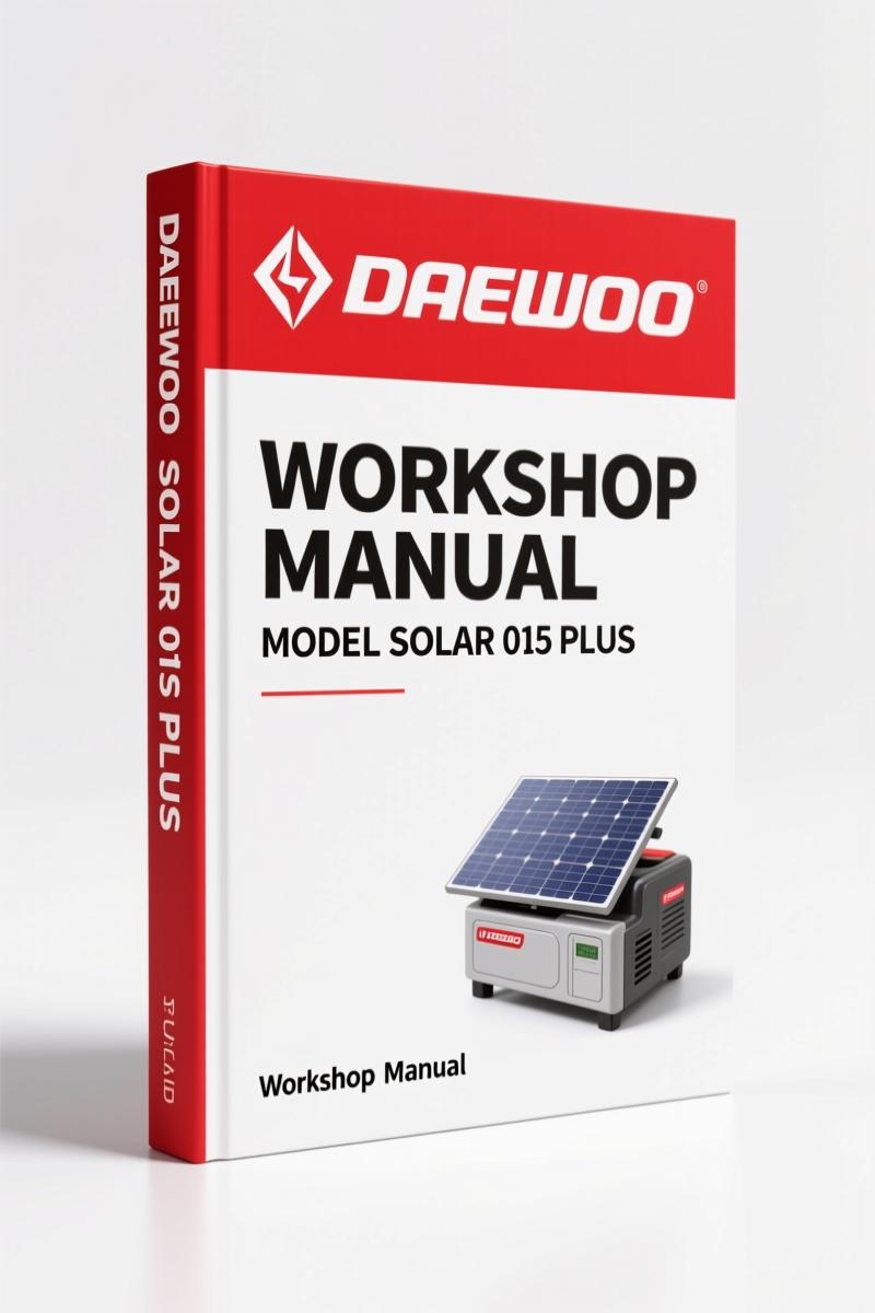Daewoo Solar 015 PLUS Workshop Manual – 406 Pages OEM