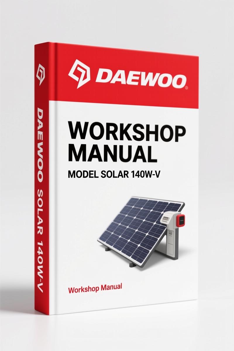 Daewoo Solar 140W-V, Solar 160W-V Workshop Manual – 900 Pages of OEM Specs