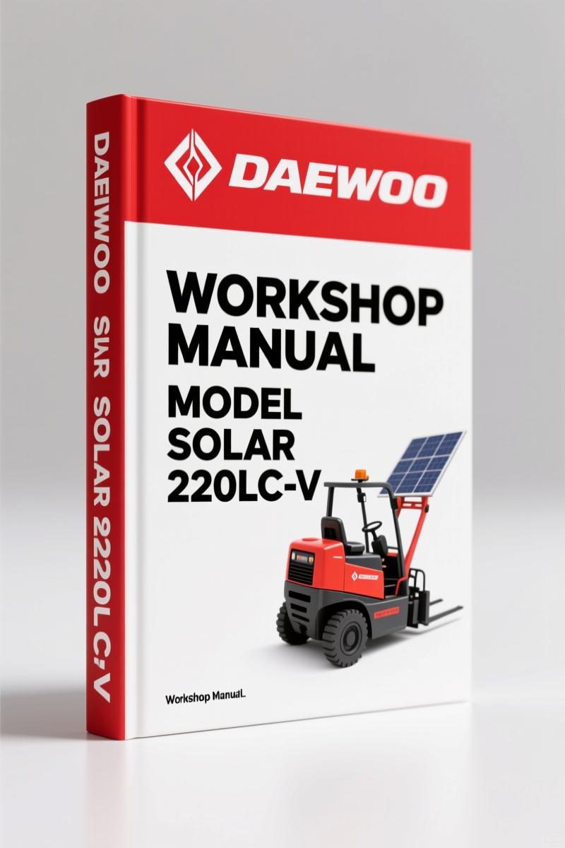 Daewoo Solar 220LC-V Workshop Manual – 570 Pages of OEM Service Documentation