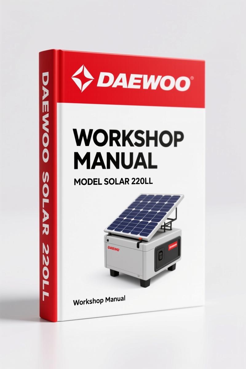 Daewoo Solar 220LL Workshop Manual – Factory Specifications for Bus Fleet Maintenance