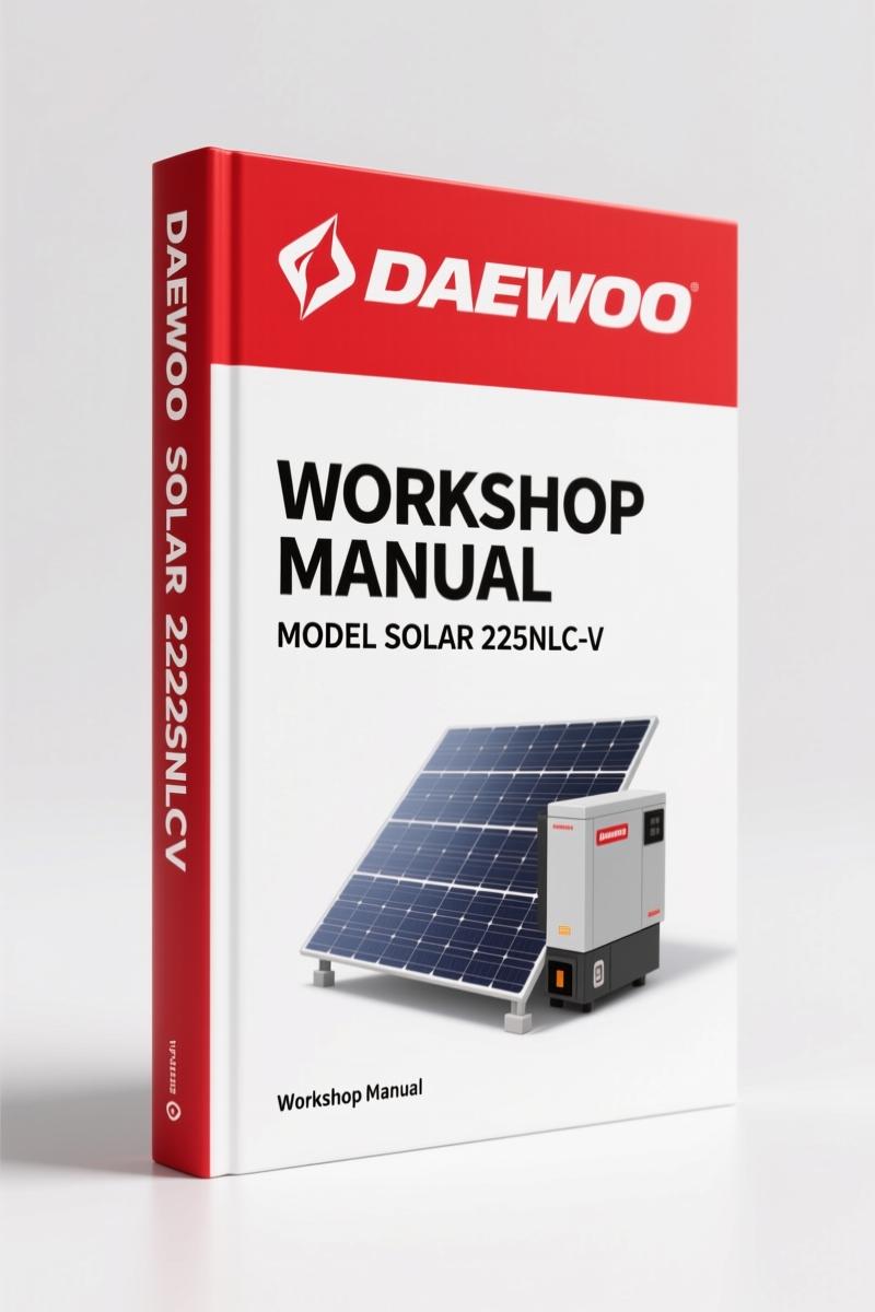 Daewoo Solar 225NLC-V Workshop Manual – 684 Pages OEM Factory Spec