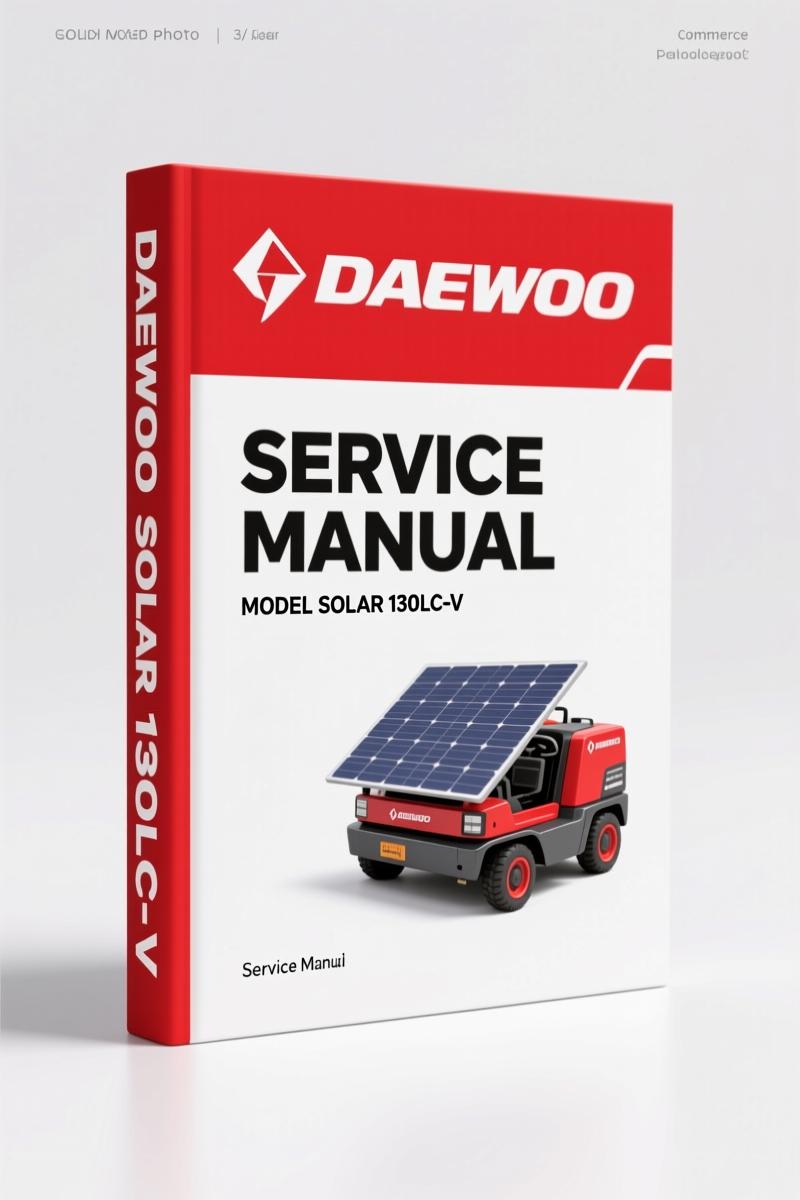 Daewoo Solar 130LC-V – 2001 Service Manual (601 Pages) | OEM Specs