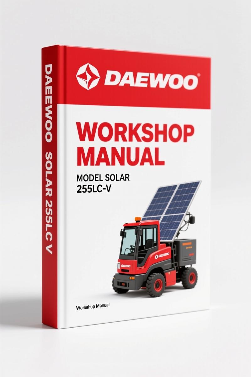 Daewoo Solar 255LC-V 2002 Workshop Manual – OEM Factory Specs