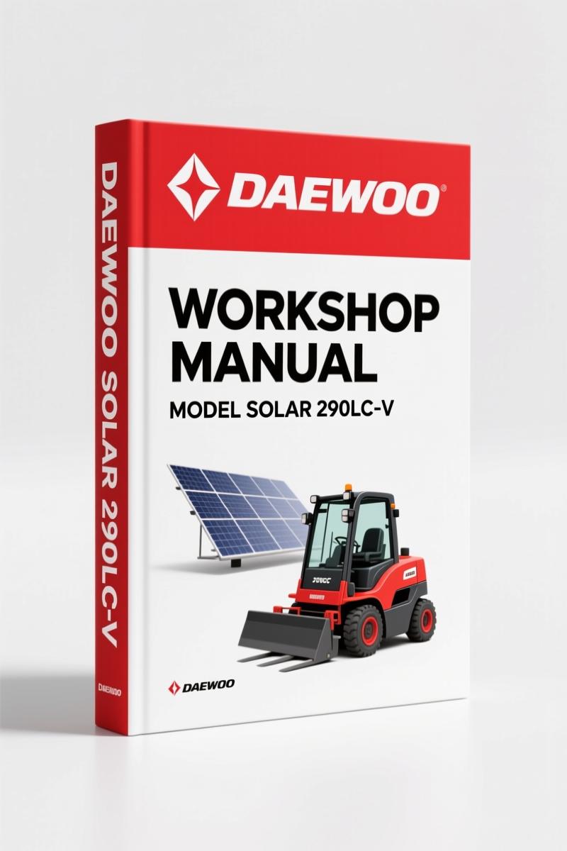 Daewoo Solar 290LC-V Workshop Manual – 616 Pages OEM Specs