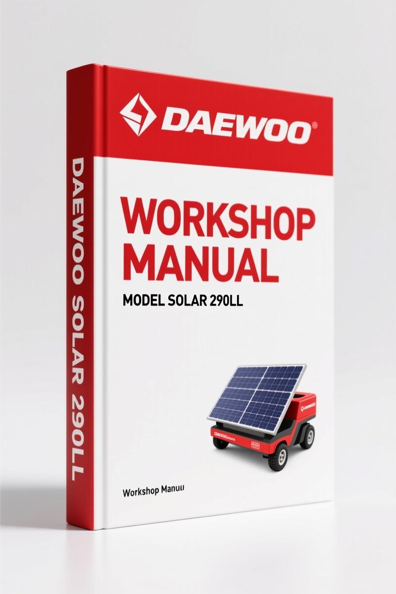 Daewoo Solar 290LL Workshop Manual - 454 Pages OEM Specs