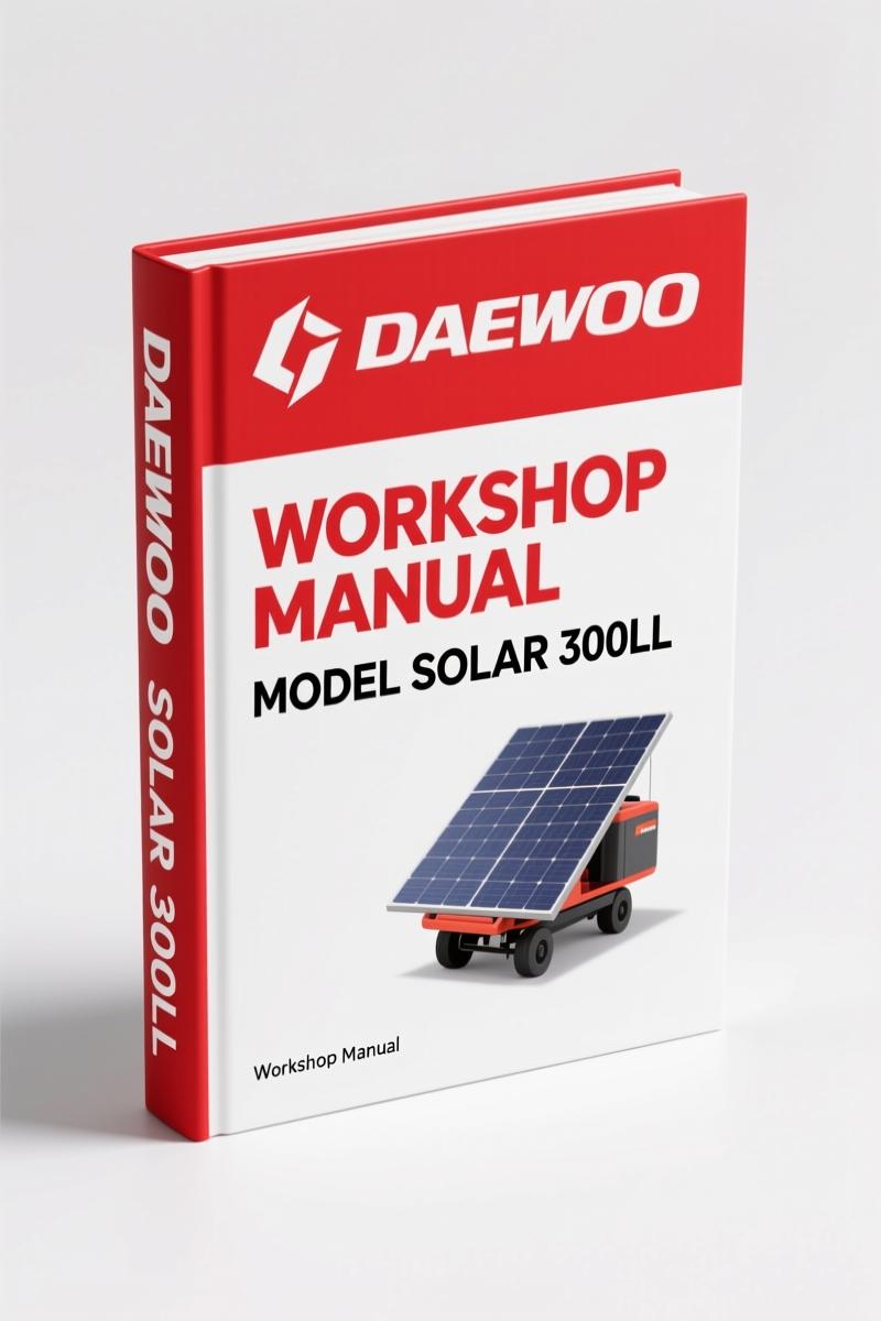 Daewoo Solar 300LL Workshop Manual – 696 Pages | OEM Factory Specs