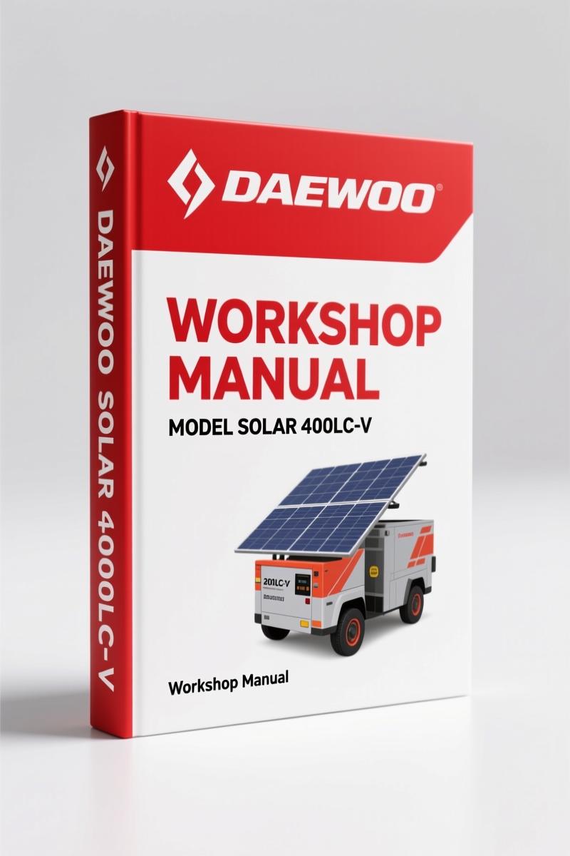 Daewoo Solar 400LC-V 2000 Workshop Manual – 612-Page OEM Service Specs