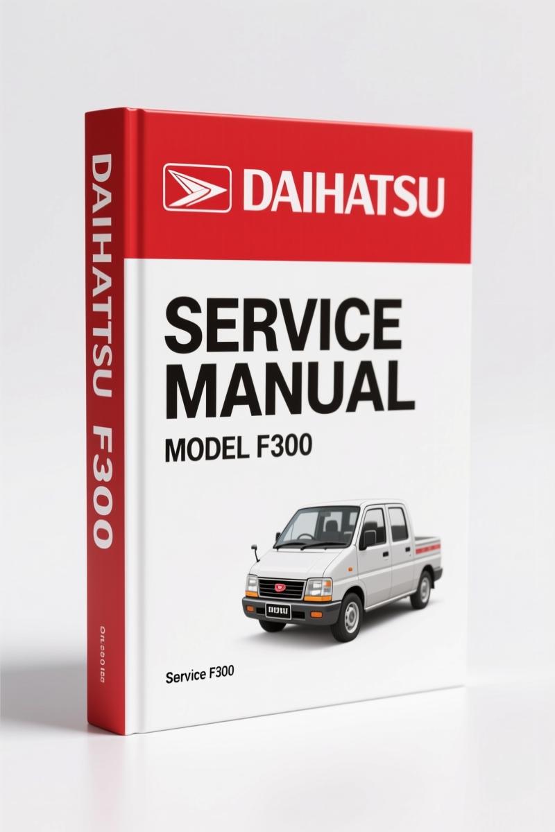 Daihatsu F300 Service Manual – Factory Specs for EFI & Engine