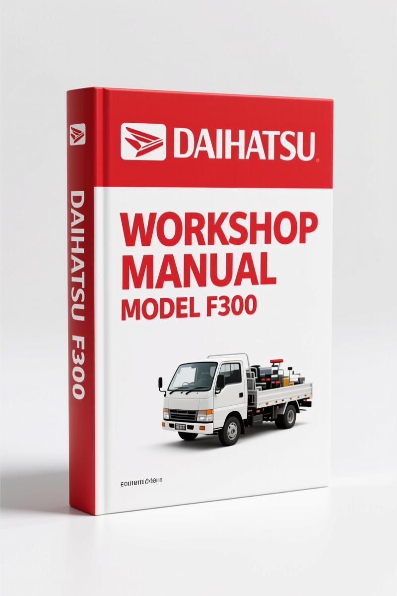 Daihatsu F300 1989 Workshop Manual – Factory HD Engine Specs
