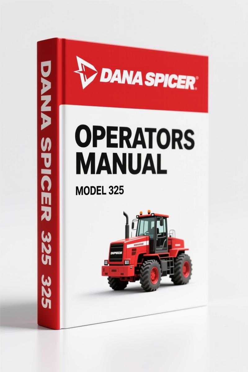 Dana Spicer 416, 325 1996 Operators Manual – Factory Operation & Maintenance