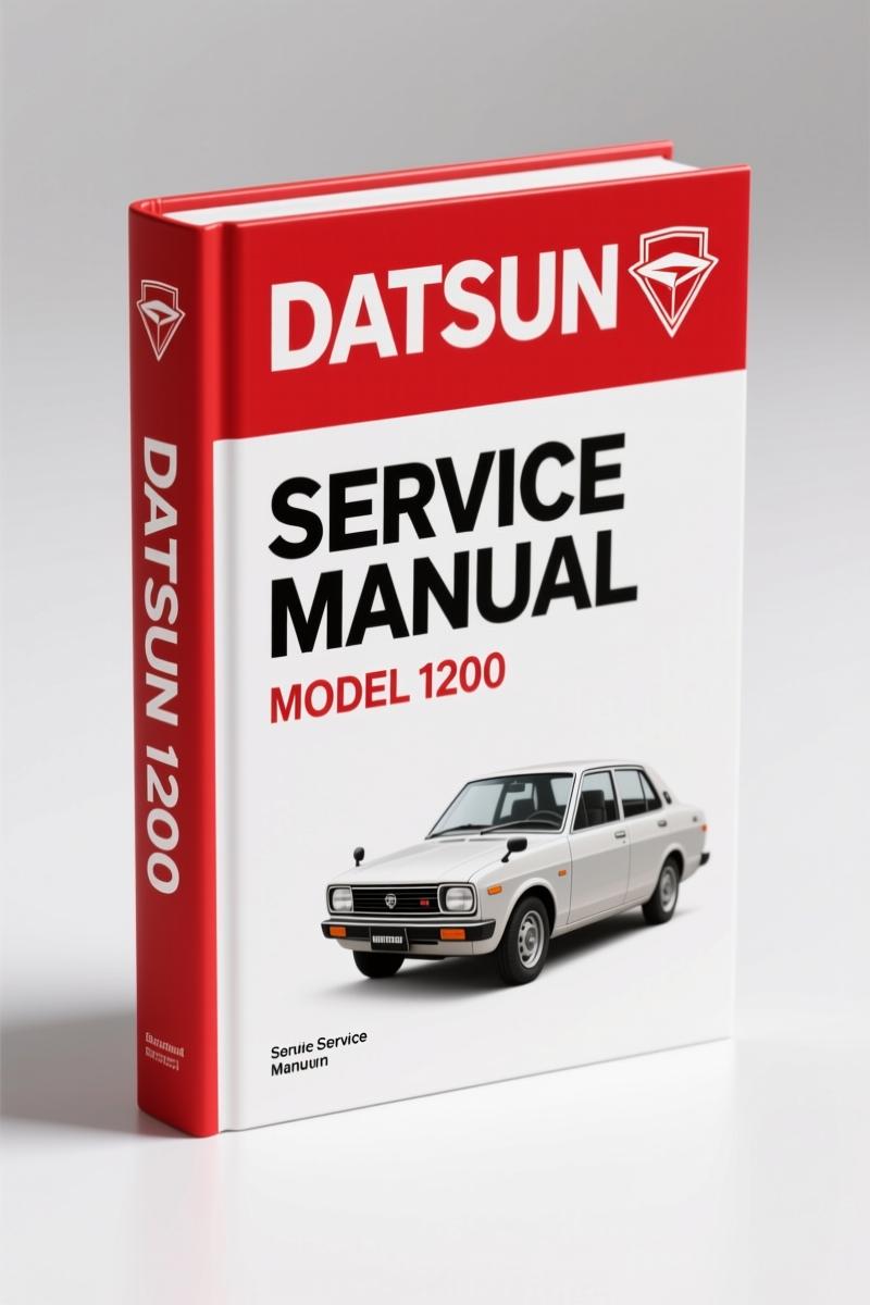 Datsun 1200 1973 Service Manual – Factory Specs for 3N71B Trans