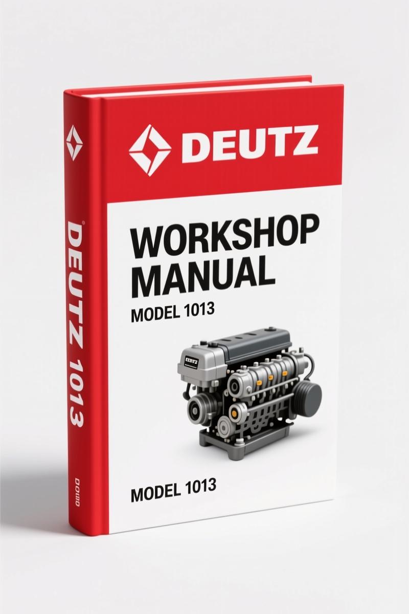 Deutz 1012, 1013 Workshop Manual – 485 Pages of Factory Repair Data