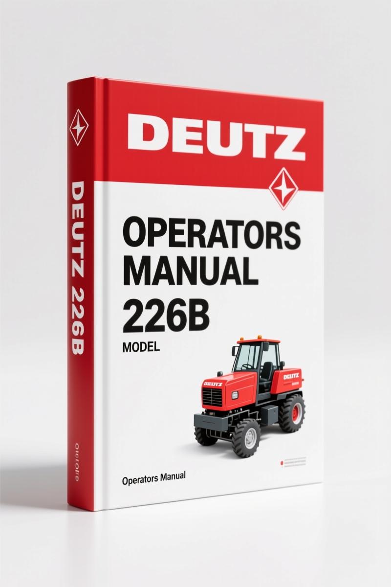 Deutz 226B Operators Manual – Factory Operation & Maintenance