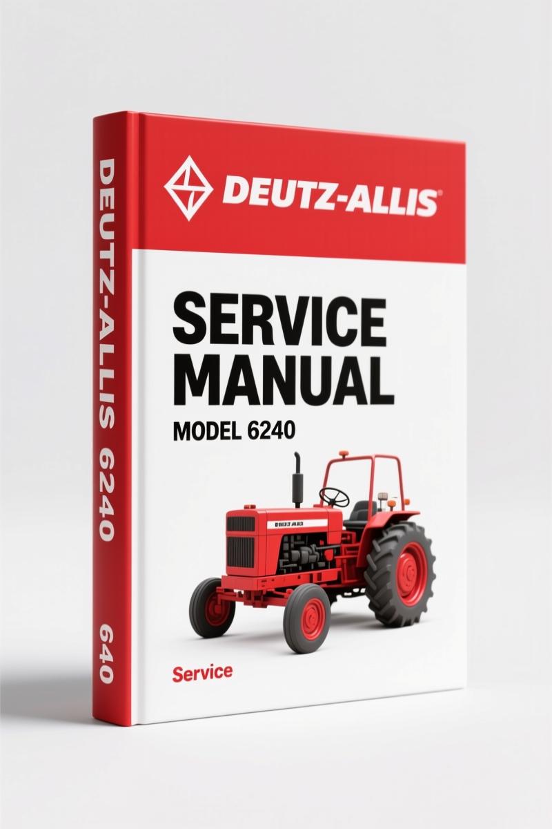 Deutz-allis 6240-6275 1990 Service Manual – 103 Pages OEM Specs