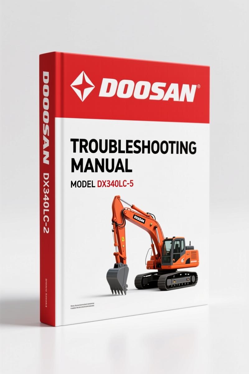 Doosan DX340LC-5, DX350LC-5 Troubleshooting Manual – 496 Pages OEM