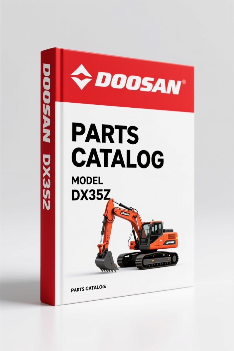 Doosan DX35Z Parts Catalog – 312-Page OEM Parts List for Excavator