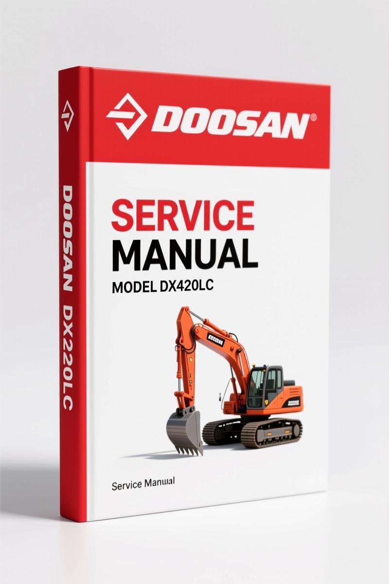 Doosan DX420LC 2008 Service Manual – 862 Pages of Factory Specifications for Marine Excavators