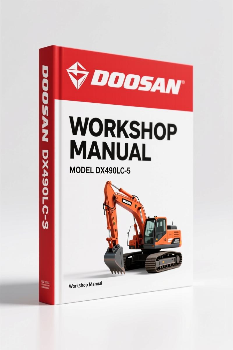 Doosan DX490LC-5, DX530LC-5 2014 Workshop Manual – 1580 Pages OEM Specs