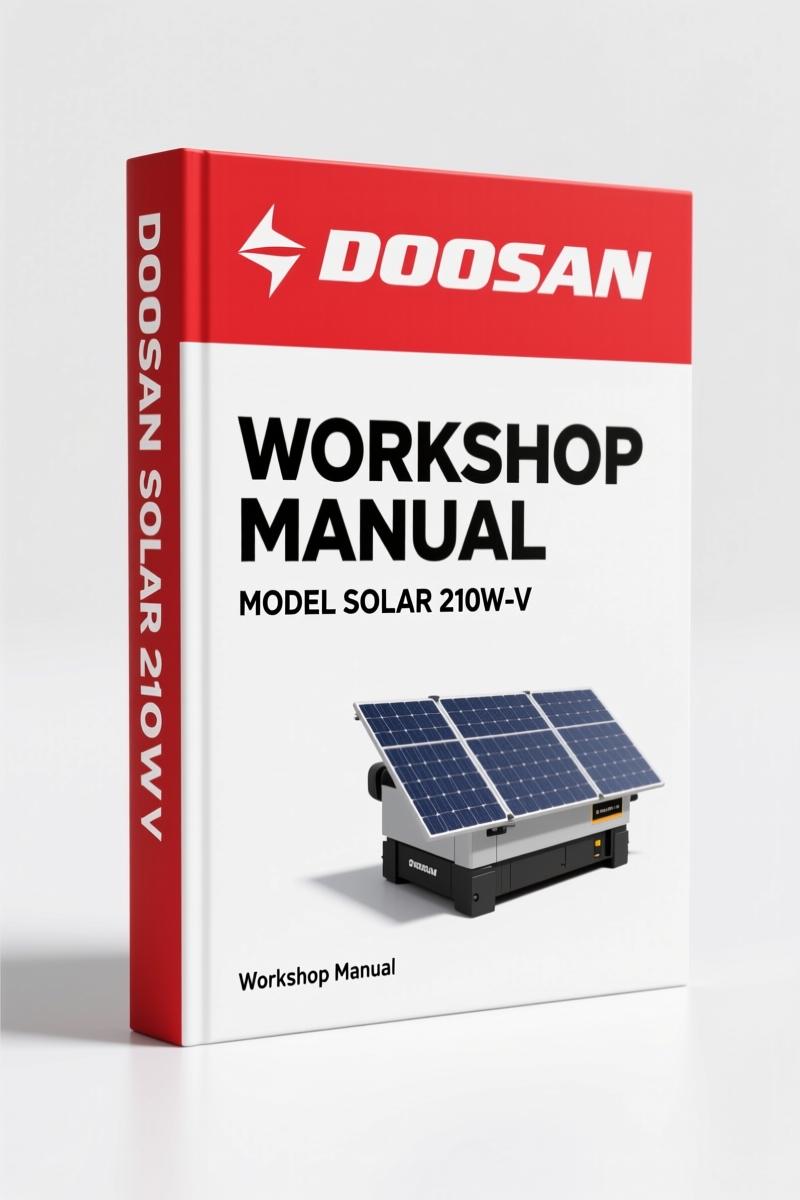 Doosan Solar 210W-V Workshop Manual – 820-Page OEM Service Specs