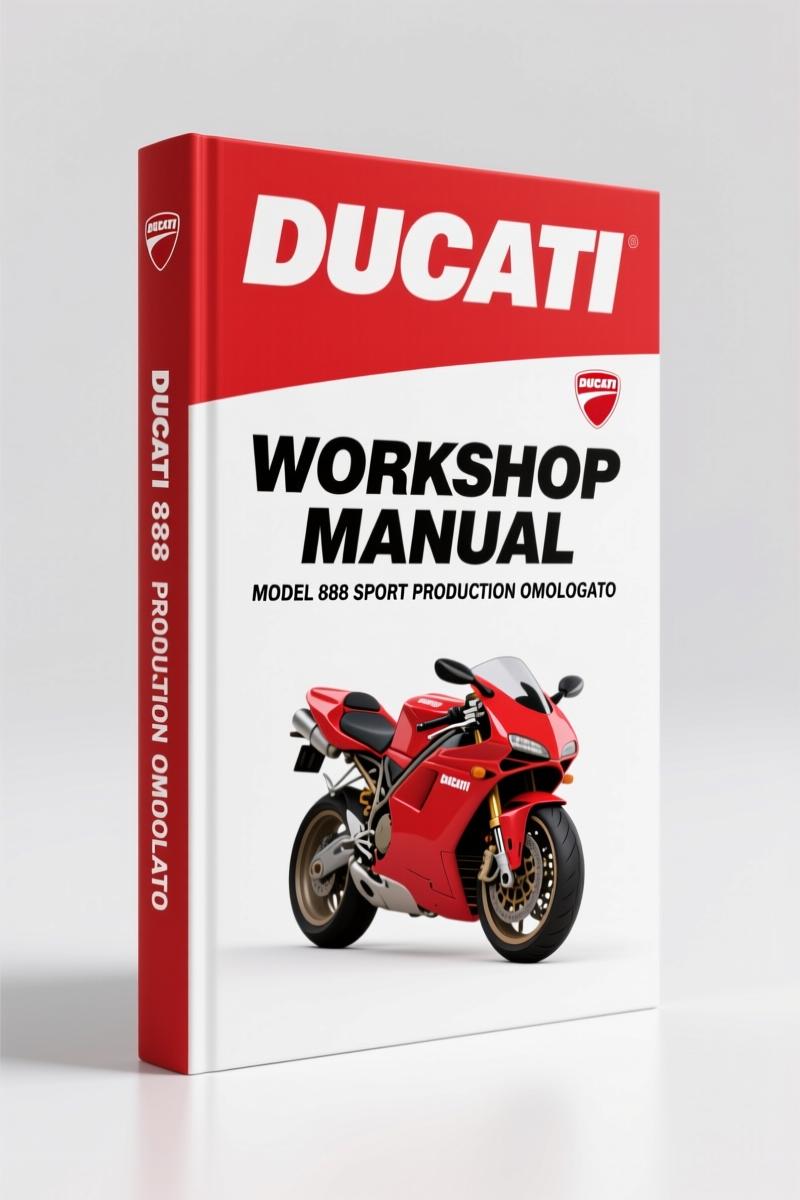 Ducati 888 Superbike Strada & Sport Production 1992 Workshop Manual – 393 Pages