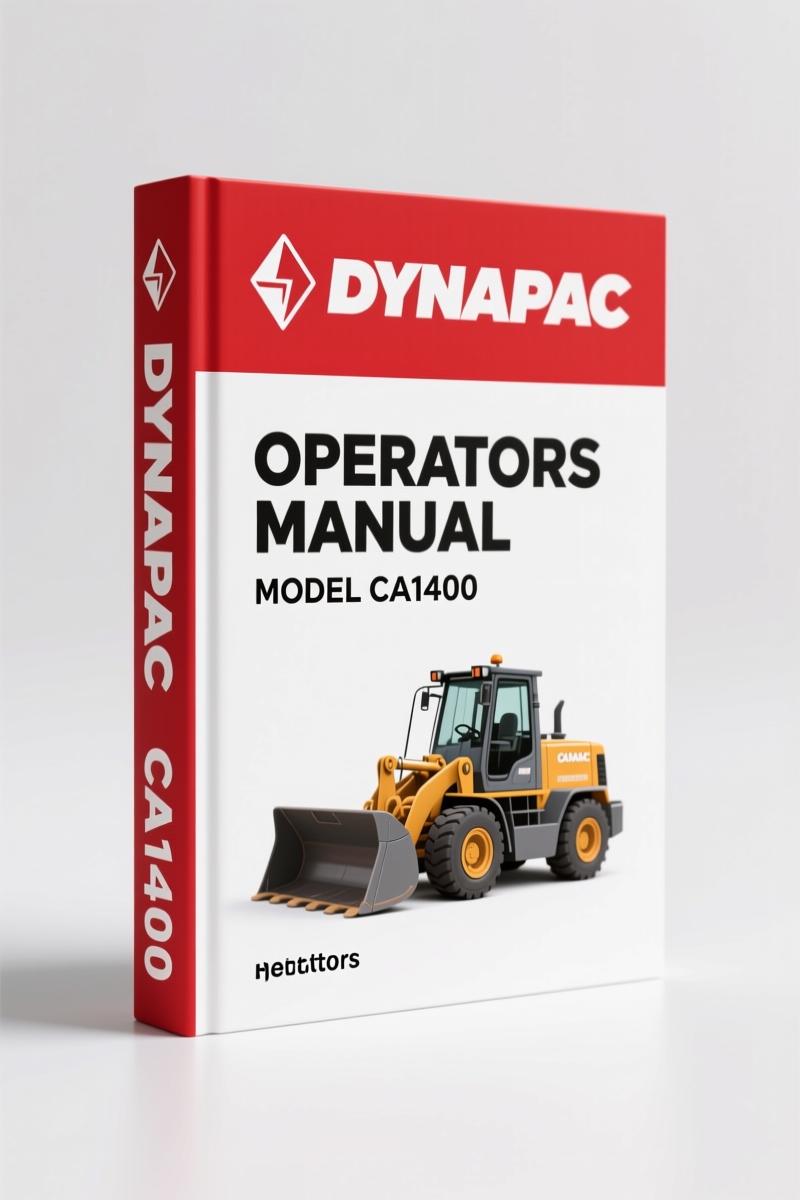 Dynapac CA1400 Operators Manual – 144 Pages of OEM Specs for Vibratory Roller