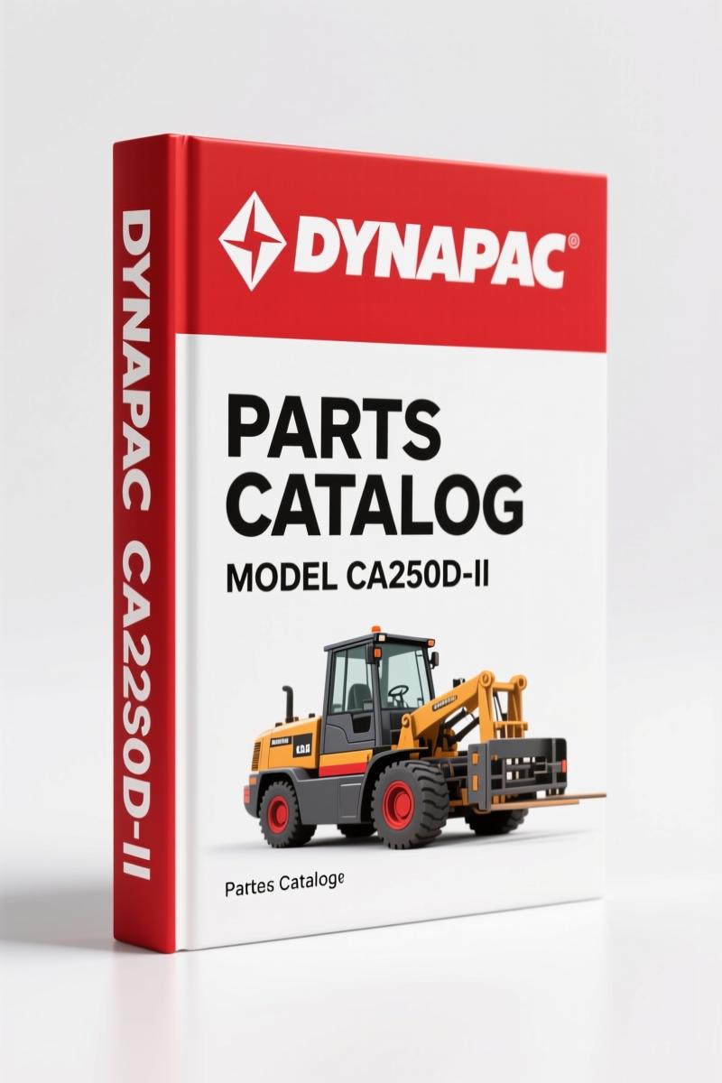 Dynapac CA250D-II 2010 Parts Catalog – 191 Pages OEM Spare Parts