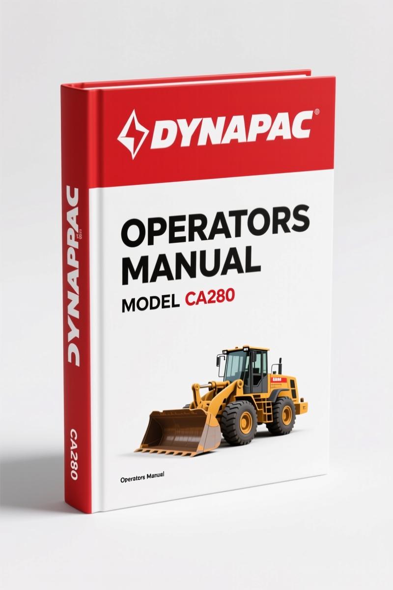 Dynapac CA280 Operators Manual – OEM Specs for Compactor Operation