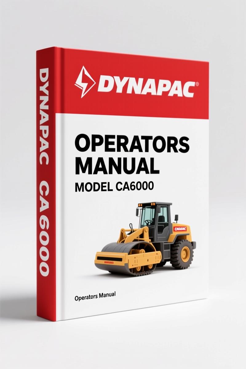 Dynapac CA6000 CA5000 CA5500 CA6500 Operators Manual – 168 Pages