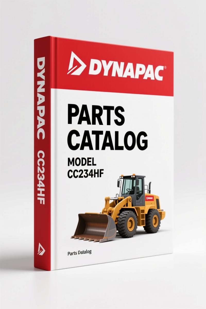 Dynapac CC234HF 2010 Parts Catalog – 459 Pages OEM Spare Parts