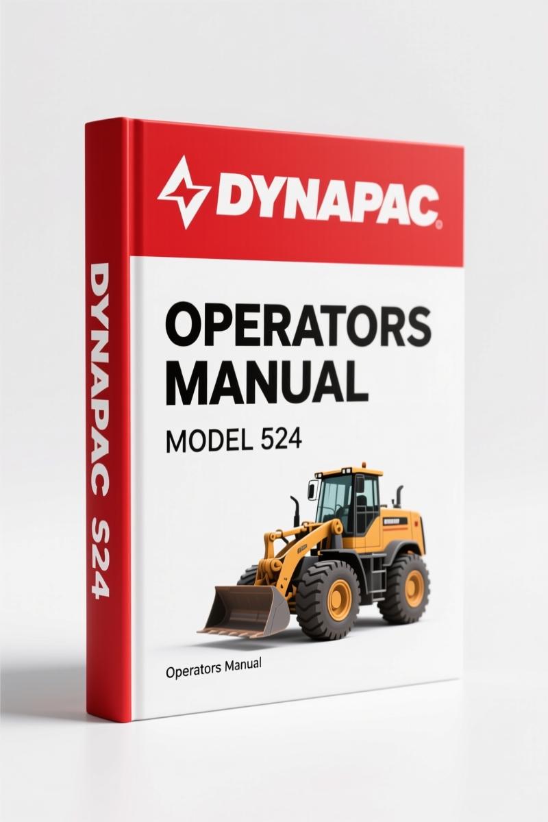 Dynapac CC4200, CC424, 524, 624, 5200 Operators Manual – 152 Pages