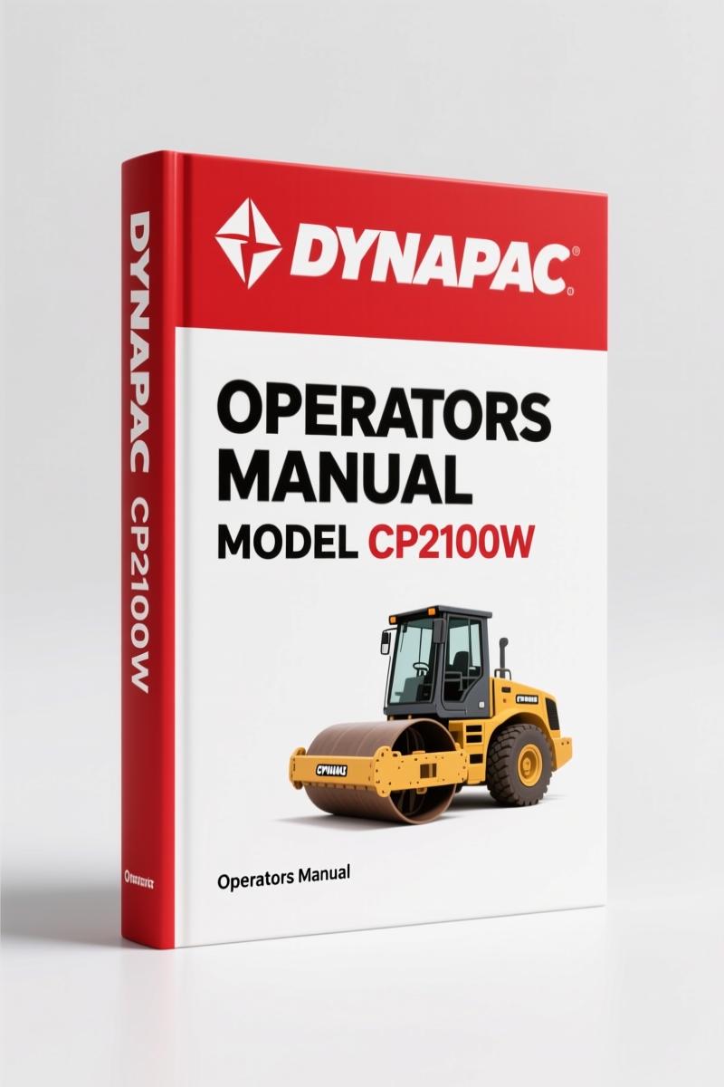 Dynapac CP2100, CP2100W Operators Manual – 113 Pages of OEM Specs