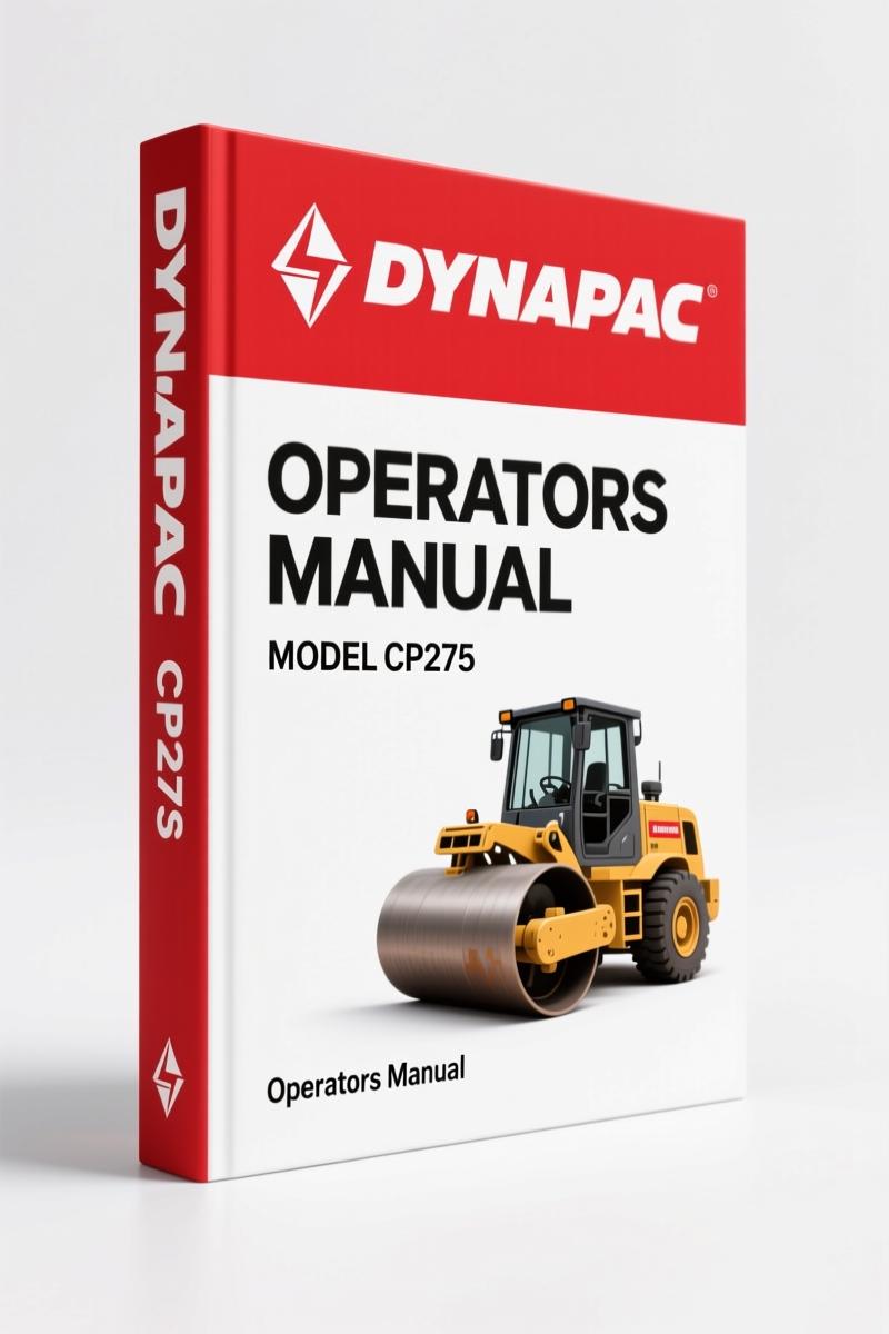 Dynapac CP275 Operators Manual – Factory Safety & Fluid Specs for Rubber Wheel Roller