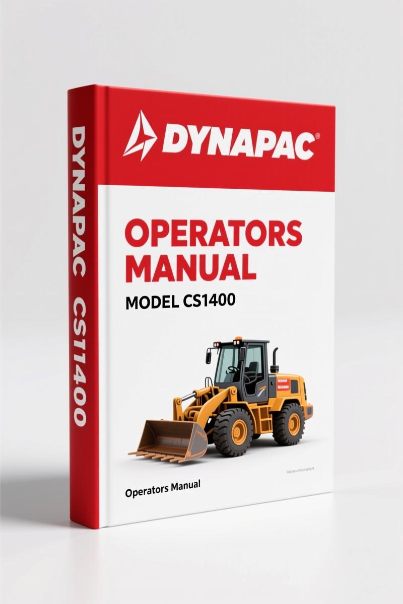 Dynapac CS1400, CS1400N Operators Manual – OEM Specs & Safety