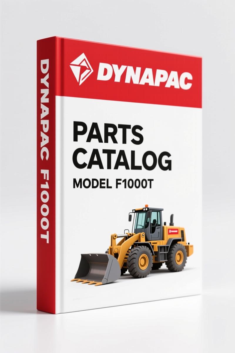 Dynapac F1000T 2015 Parts Catalog – 435 Pages of OEM Exploded Views
