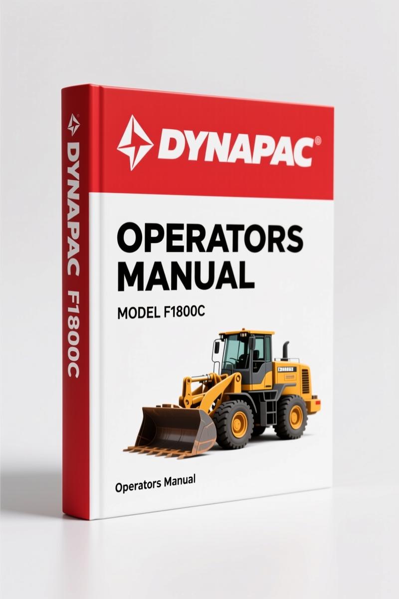 Dynapac F1800C Operators Manual – OEM Specs for Paver Finisher