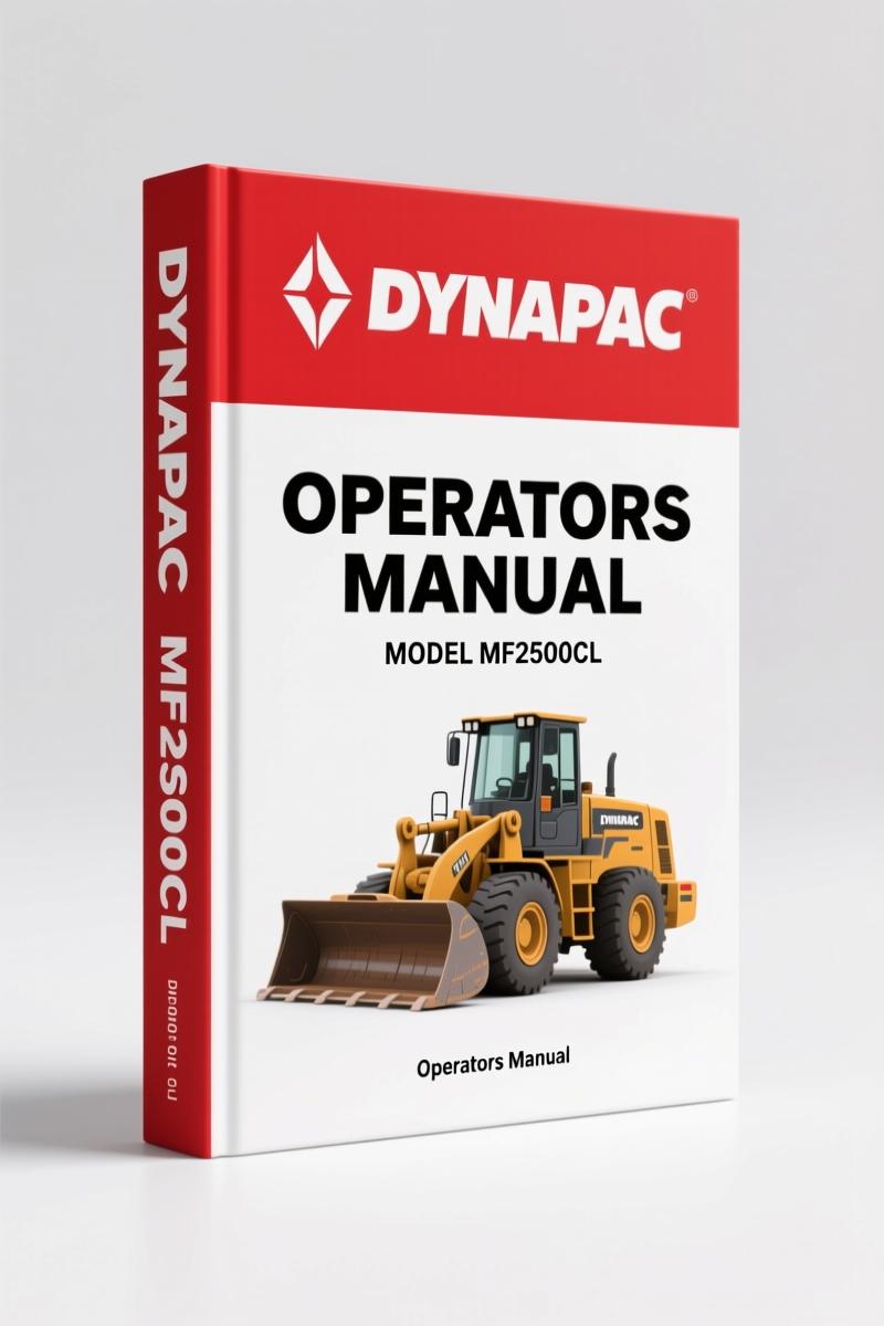 Dynapac MF2500CL Operators Manual – OEM Safety & Ops Specs