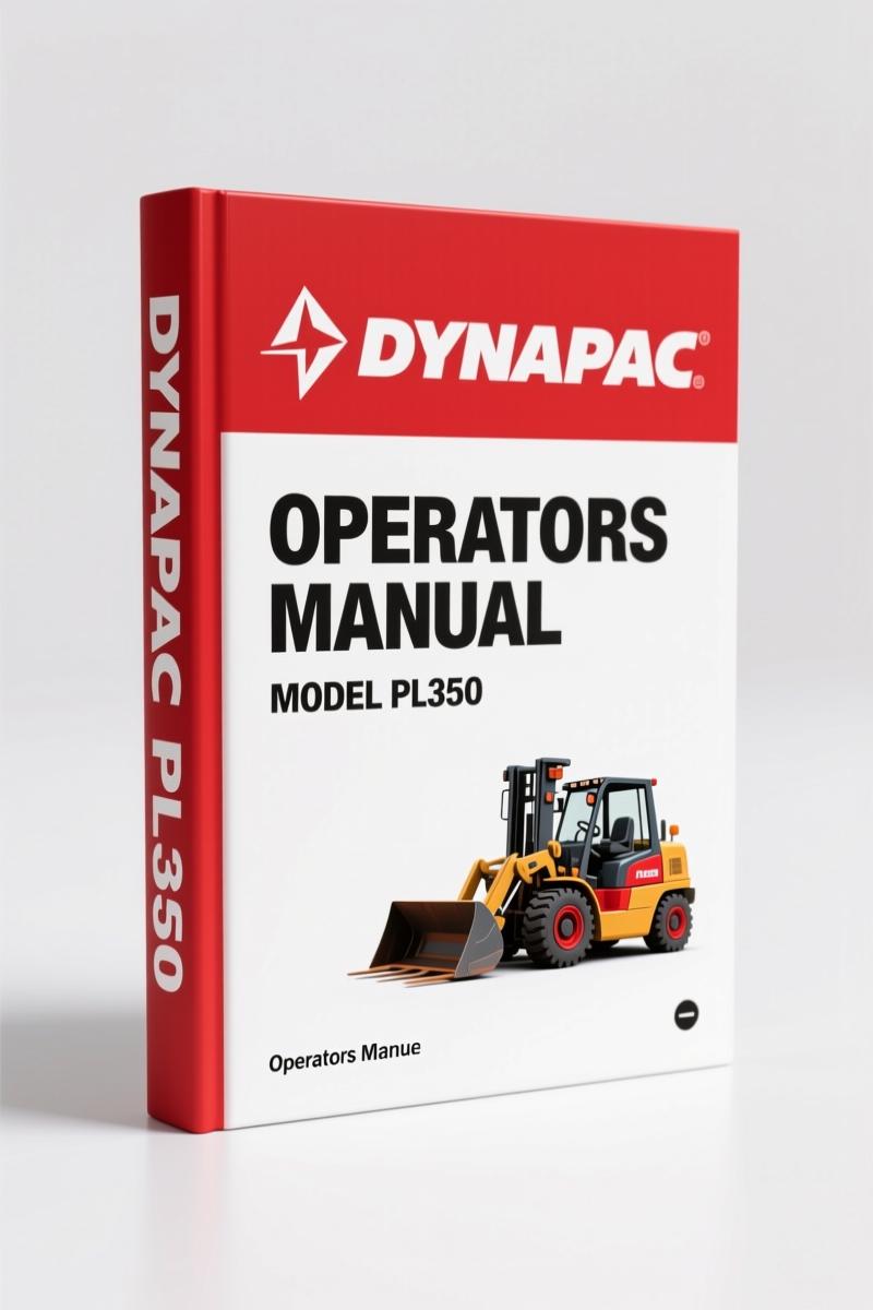 Dynapac PL350, PL350TD Operators Manual – OEM Factory Specs