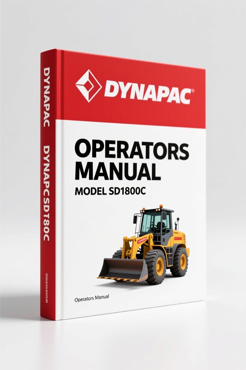 Dynapac SD1800C Operators Manual – 458 Pages of OEM Safety & Specs
