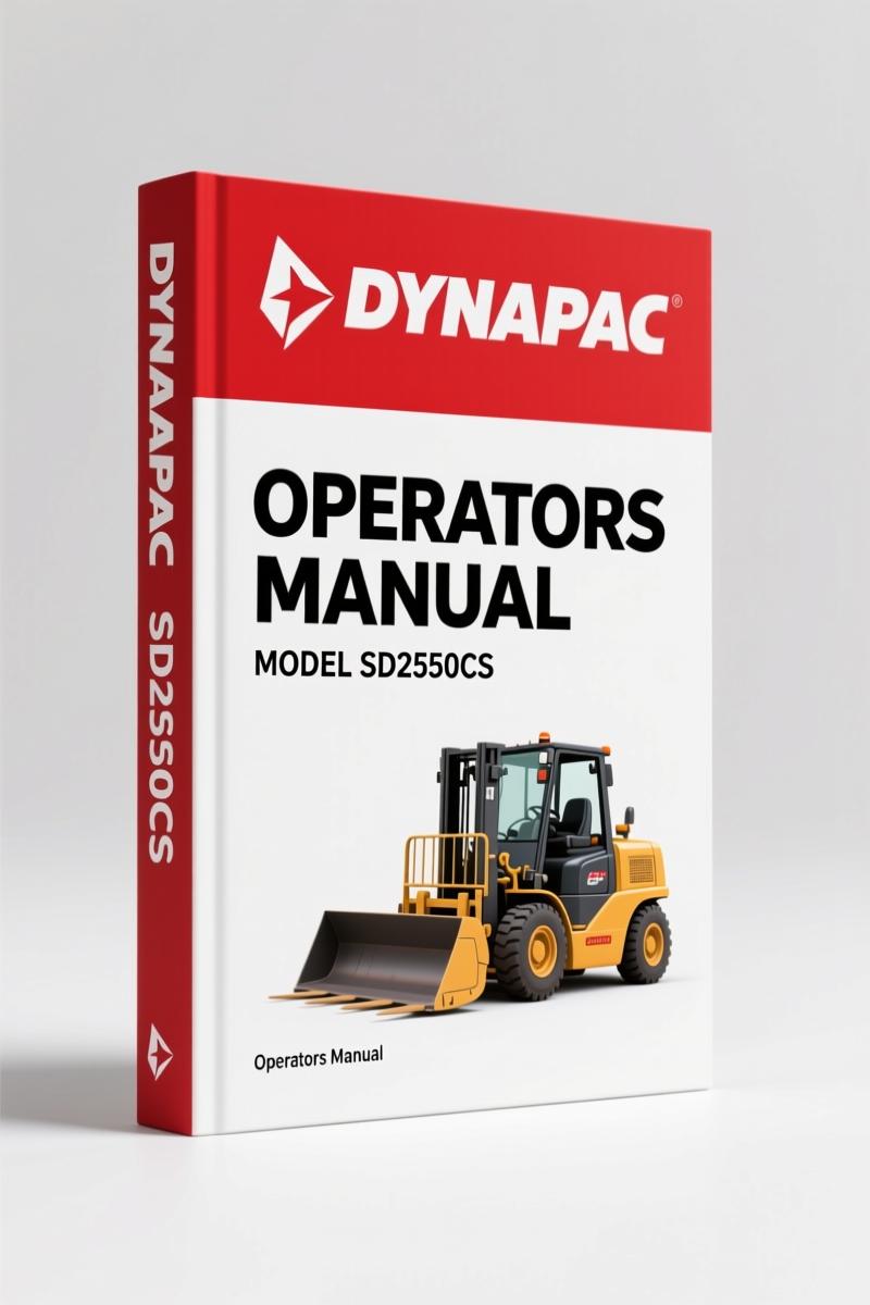 Dynapac SD2550CS, SD2550C Operators Manual – 568 Pages of OEM Specs